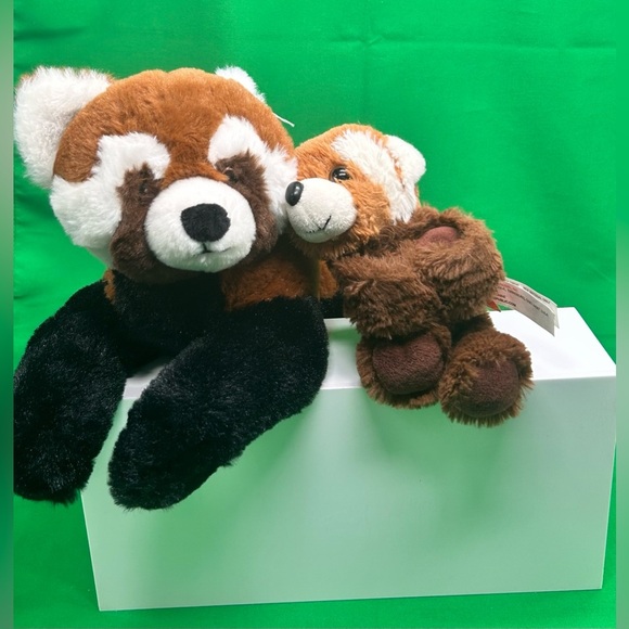 Wild Republic Bundle Of 2 Red Panda EcoKins Plush Soft Stuffed Zoo Animal Toy - Picture 8 of 14